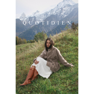 QUOTIDIEN｜松露｜重磅Llama骆马绒双面呢柔暖静奢浴袍短款 大衣女