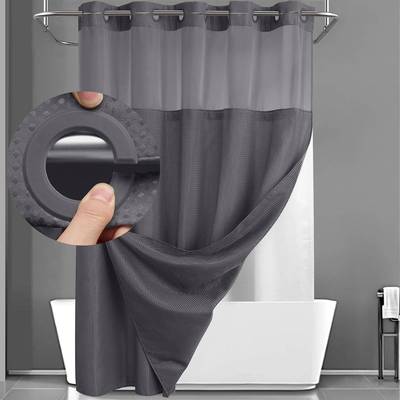 No hook waffle bathroom shower curtain set shading shower 帘
