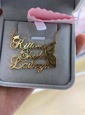 customized necklace stainless steel personalized gift women