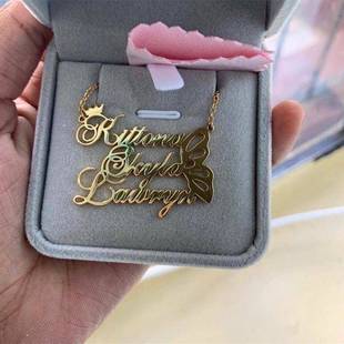 necklace gift stainless personalized women steel customized