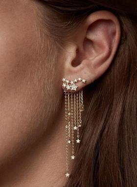 Long fashion accessories Tassel ear-hook earrings women