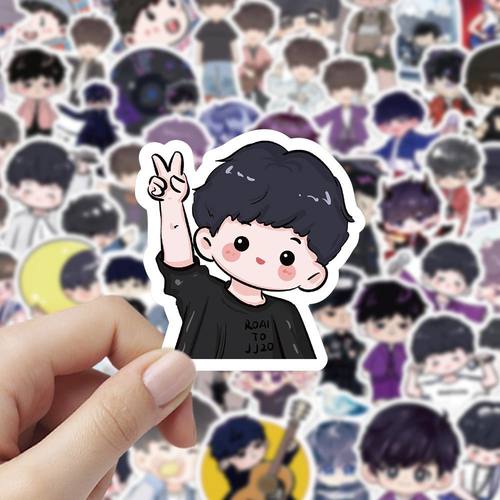 林俊杰Q版贴纸卡通可爱明星