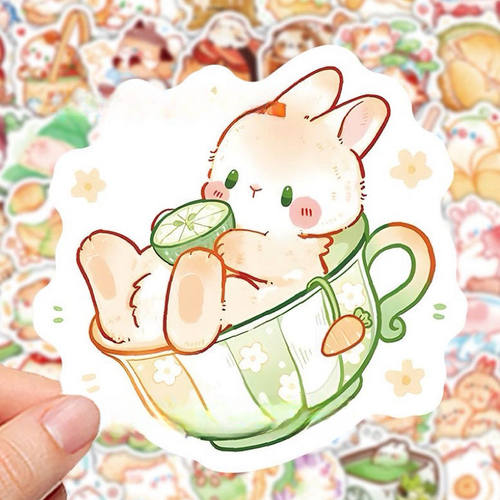 206张食物版动物贴纸ins风