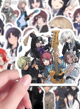哭泣少女乐队贴纸gbc闺泣动漫周边手账素材diy装饰平板手机壳贴画