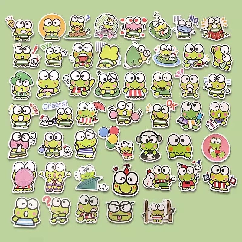 120张大眼蛙贴纸卡通可爱小青蛙ins风装饰标签手账防水自粘小贴画,文具电教/文化用品/商务用品,贴纸/立体贴纸,淘宝优惠券,粉丝福利购,淘宝优惠卷