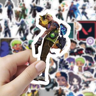 120贴射击游戏Valorant无畏契约涂鸦贴纸行李箱滑板防水PVC贴画
