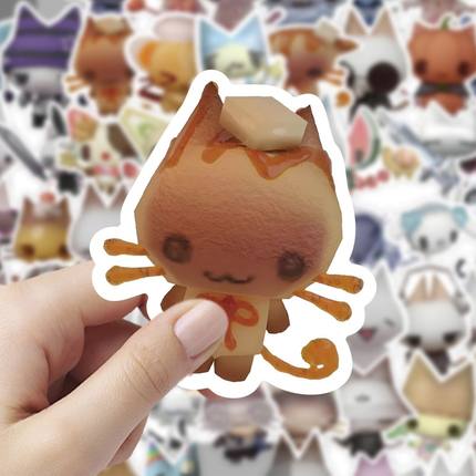 60张多罗猫贴纸高颜值卡通可爱装饰手机壳笔记本电脑防水贴画diy