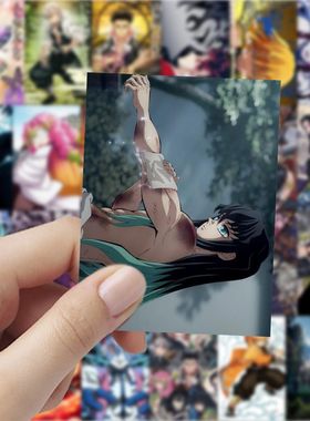 63张鬼灭之刃B款动漫贴纸高颜值笔记本漫画手账周边装饰防水贴画