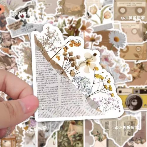 120张复古艺术贴纸防水