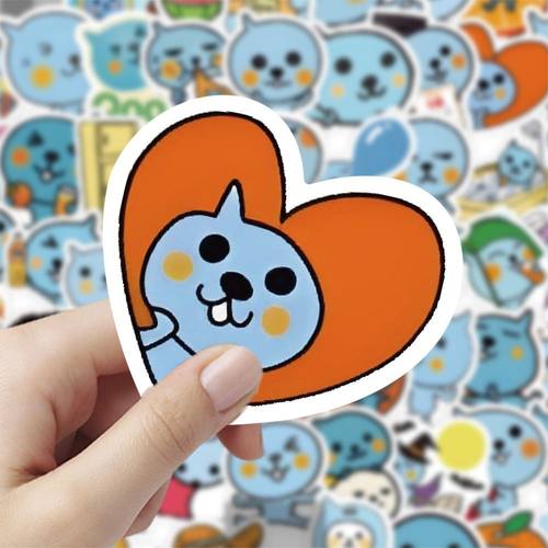 120张小酷卡通贴纸个性周边diy手账装饰桌面手机壳笔记本防水贴画