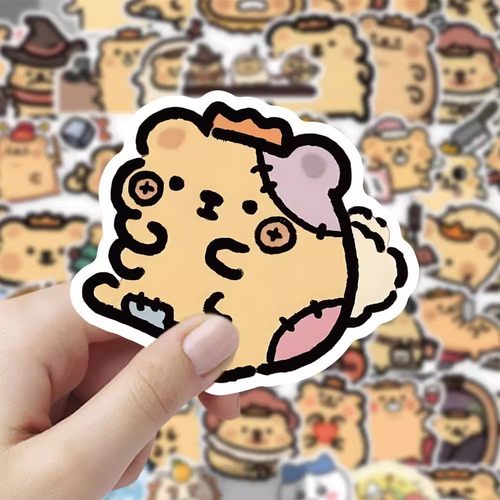 180张小熊虫贴纸可爱卡通趣味表情周边装饰手机壳diy防水标签贴画