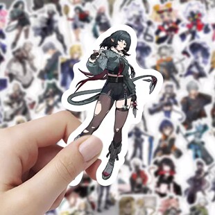 120张芬绝区零立绘贴纸个性 饰桌面手机笔记防水贴画 周边diy手账装