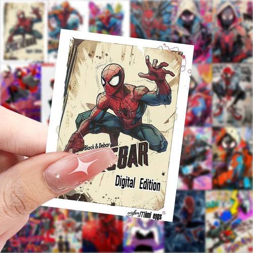 126张蜘蛛侠油画贴纸卡通动漫