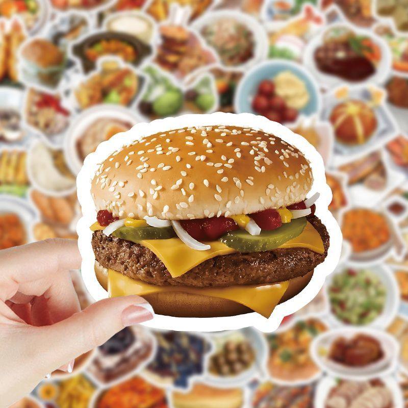 206张写实食物美食贴纸ins可爱卡通食物创意手账手机装饰防水贴画,文具电教/文化用品/商务用品,贴纸/立体贴纸,淘宝优惠券,粉丝福利购,淘宝优惠卷