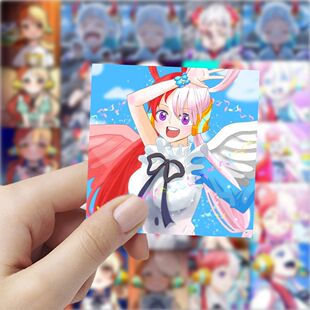 118张海贼王乌塔高颜值贴纸创意diy手账装饰桌面手机壳防水贴画