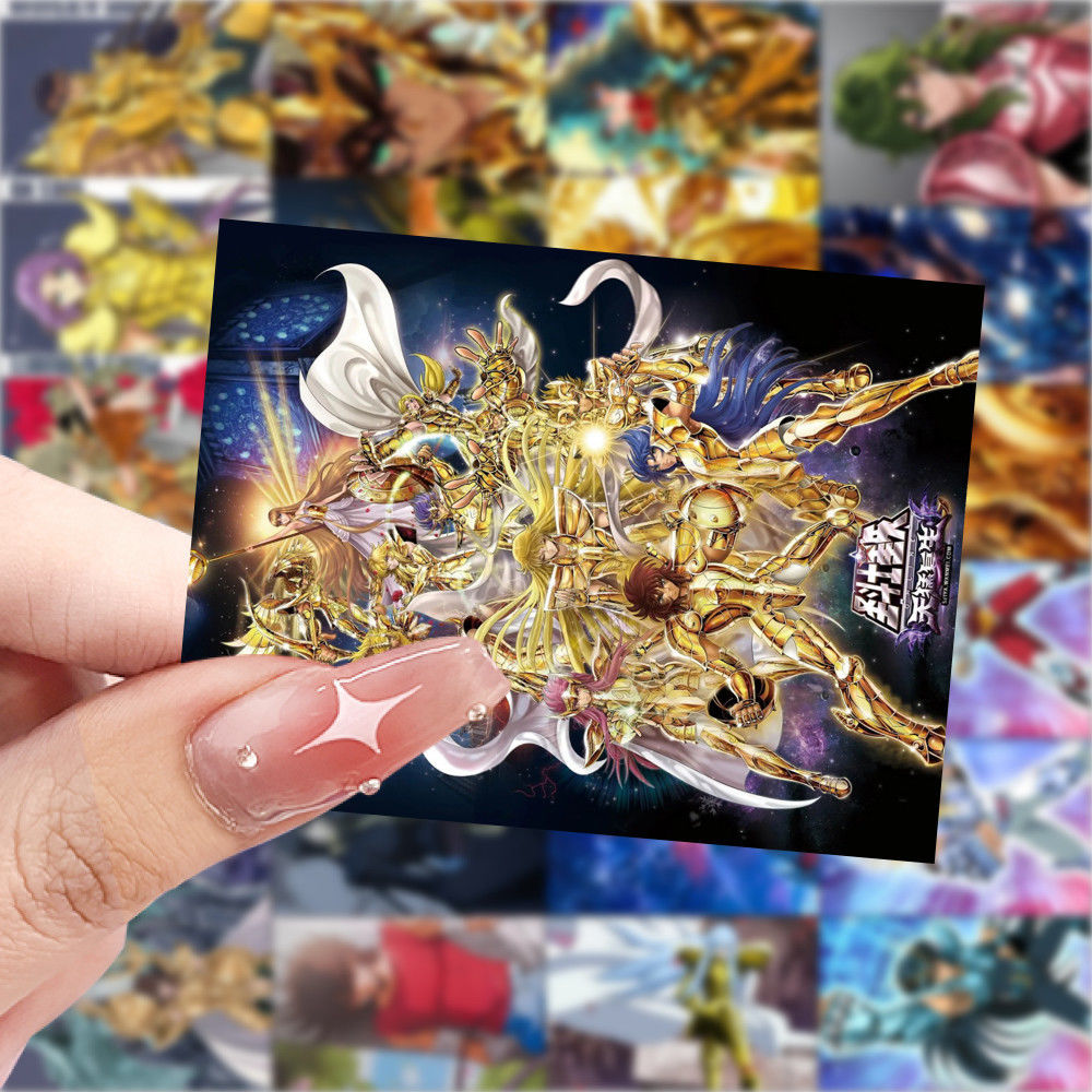 126圣斗士星矢日本动漫卡通装饰贴纸手账本行李箱笔记本防水贴纸