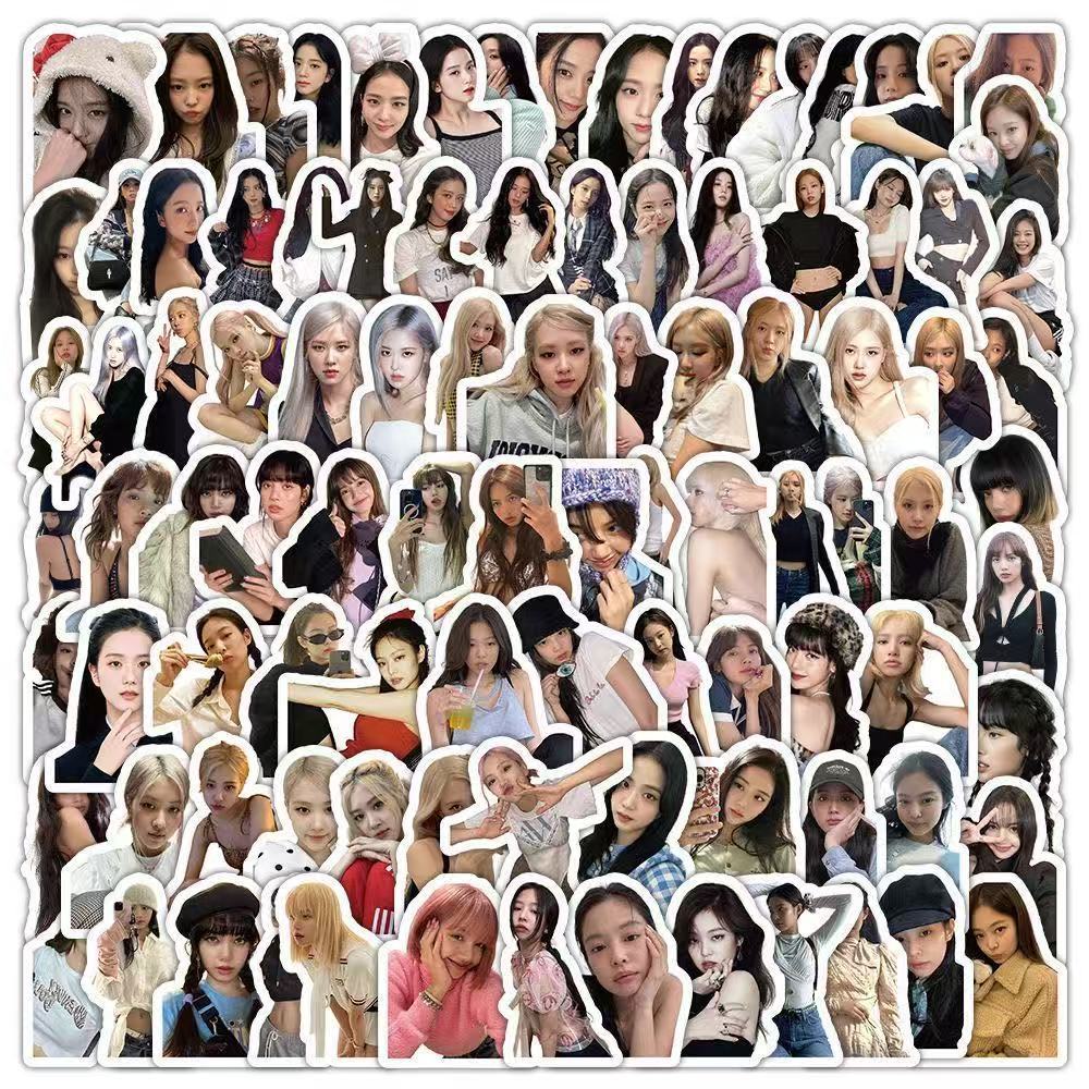 BLACKPINK高颜值女团贴纸ins明星周边手机手账diy防水装饰贴画