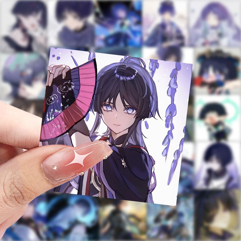 188张散兵动漫二次元贴纸高颜值可爱贴纸桌面装饰手机手账diy贴画