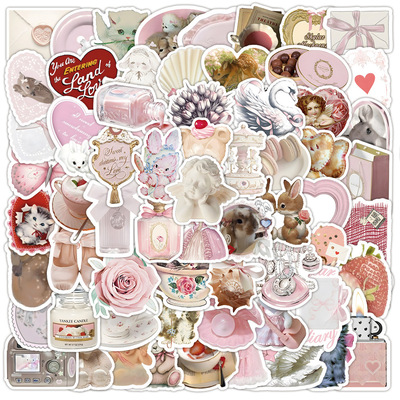 50张新款coquette涂鸦贴纸