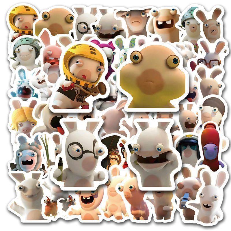 110张新款疯狂的兔子表情包贴纸ins可爱小众手机电脑卡通防水贴画,文具电教/文化用品/商务用品,贴纸/立体贴纸,淘宝优惠券,粉丝福利购,淘宝优惠卷