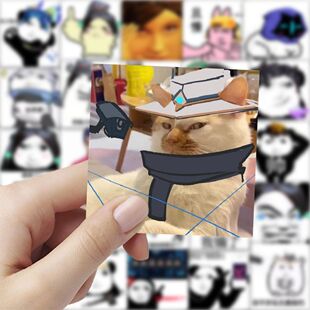 59张  无畏契约表情包贴纸 创意可爱搞笑沙雕diy手机壳桌面行李箱