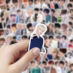 206张TXT组合贴纸明星ins风周边高颜值装饰行李箱手账防水标签贴