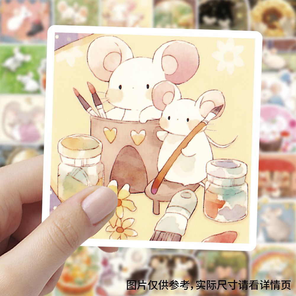 150张童话故事小鼠贴纸防水卡通