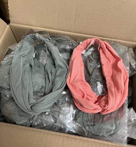 外贸尾货瑜伽发带女高颅顶遮白发束发带跑步健身运动发箍头带发饰