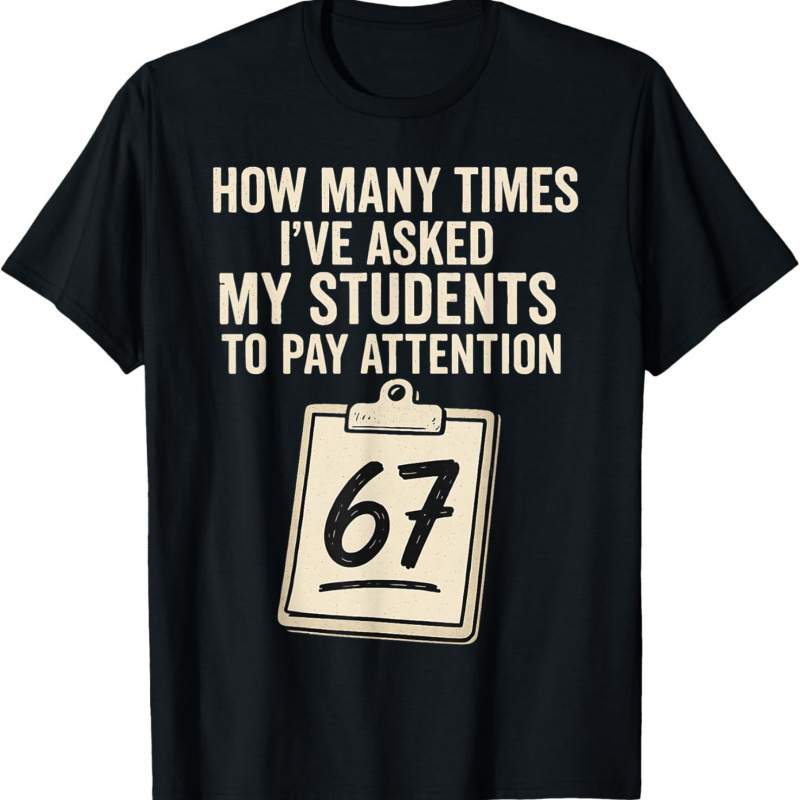 热卖teachers趣味印花短