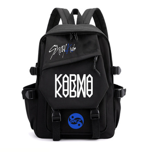 Stray Kids新专辑karma印花双肩背包外贸亚马逊沃尔玛休闲书包