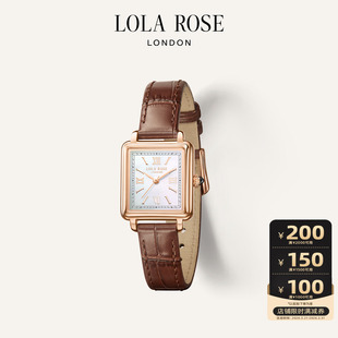 小棕表红色手表女礼物 LolaRose罗拉玫瑰Cube英国新款 限时优惠
