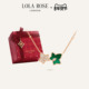 Ivy Lola Rose罗拉玫瑰 英国常青藤双叶红色项链女新年情人节礼物