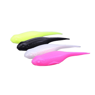 仿生蝌蚪软饵路亚饵黑鱼专杀滑口打黑雷强假饵浮水沉水橡胶柔软