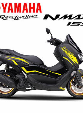 适用雅马哈nmax155贴纸摩托车改装防水反光版画轮毂贴拉花20-22款