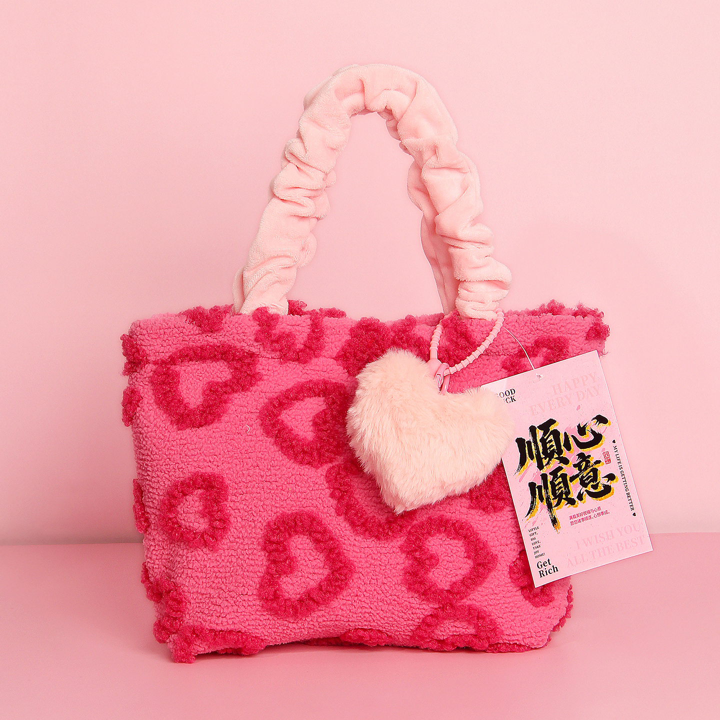 结婚伴手礼手拎包袋送闺蜜实用礼物圣诞节伴娘小众通勤红色提布包