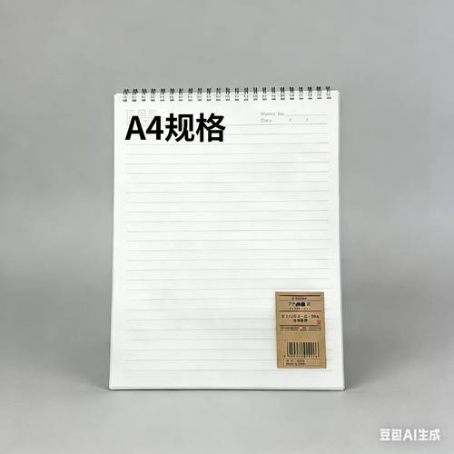 A4 上翻笔记本子磨砂透明封面a4大号考研线圈本竖翻式简约大学生记事本商务笔记本80页横线作业本