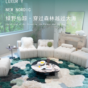 方寸美居法式地毯客厅别墅大别野羊毛
