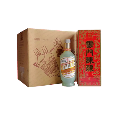 53度云门陈酿乳白 北方酱香型白酒纯粮食酒大曲坤沙白酒500mL*6瓶