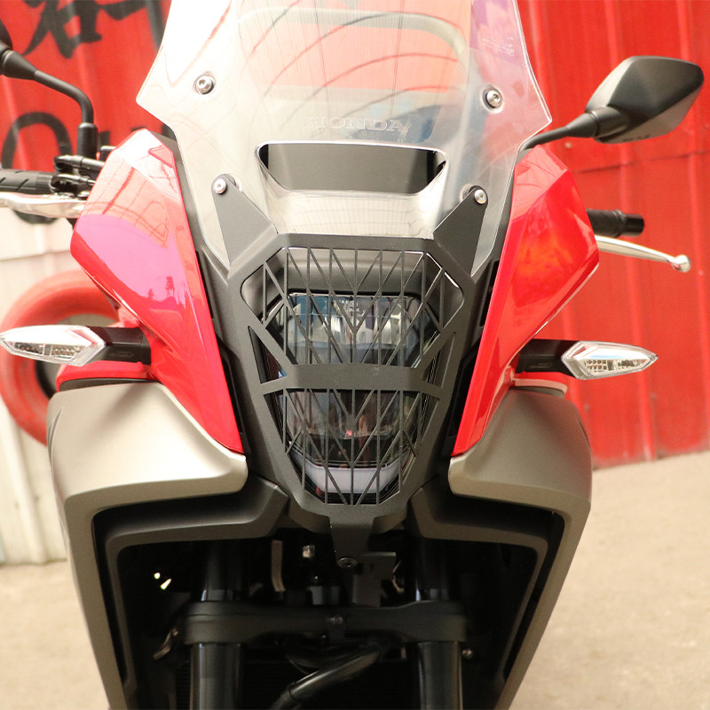 适用本田NX500前灯罩NX400大灯网装饰罩改装大灯保护罩磨砂哑黑