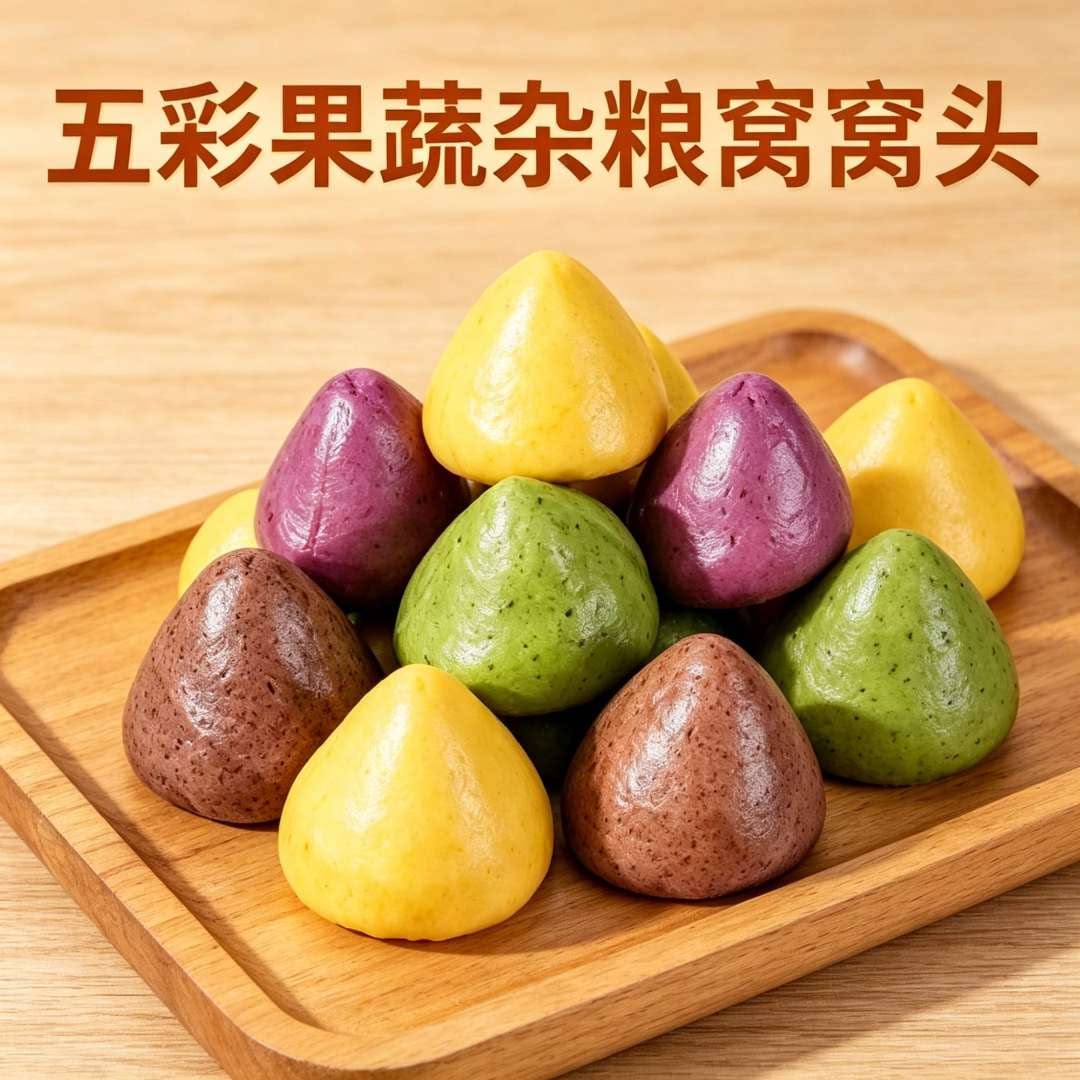 五谷杂粮窝窝头代餐粗粮馒头儿童营养早餐代餐主食半成品加热即食