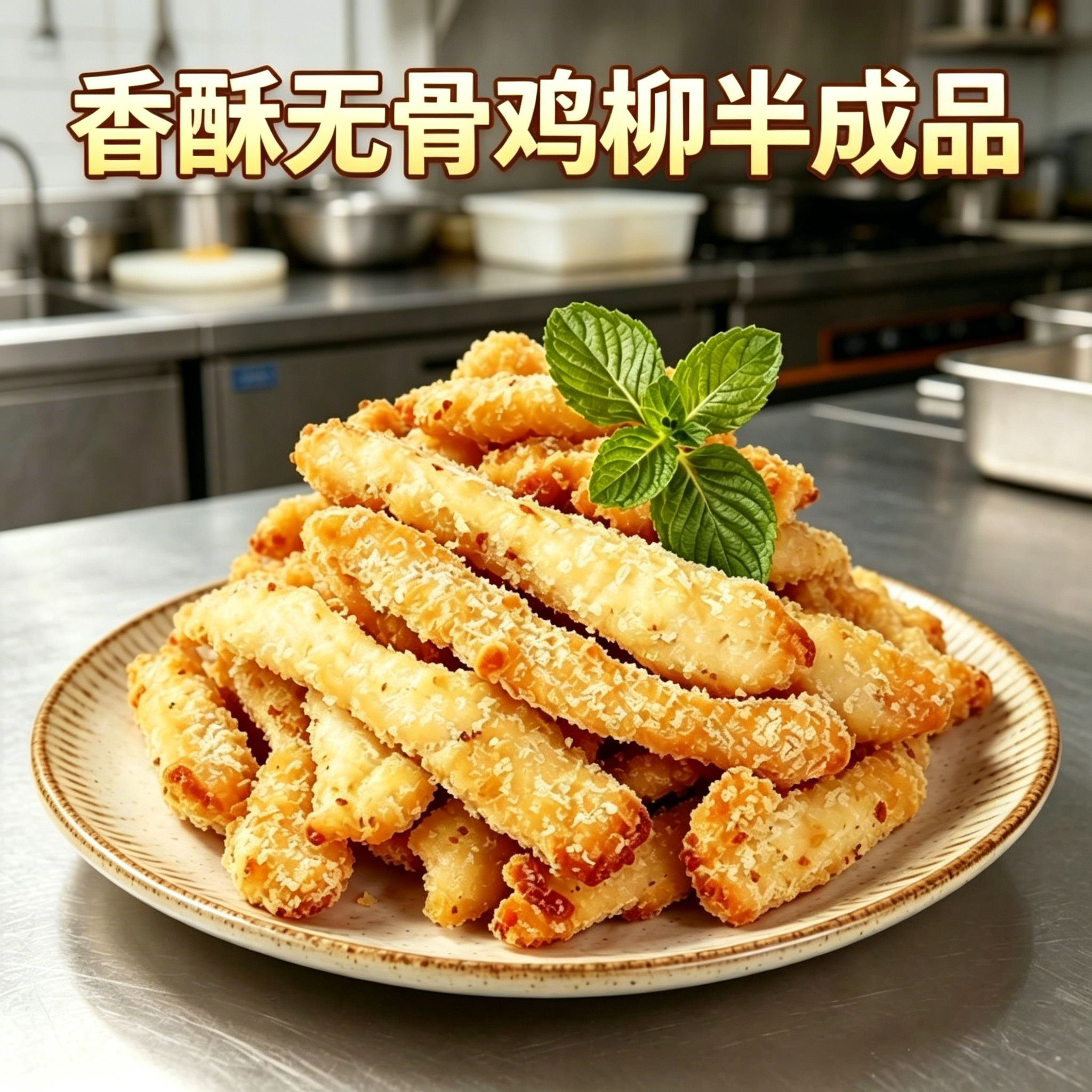 无骨鸡柳鸡米花黑椒鸡块香煎鸡排爆汁空气炸锅零食半成品家庭装