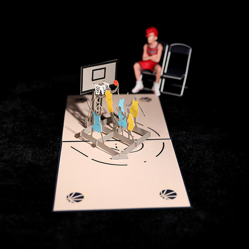 生日贺卡送男生礼物创意3D立体高档纸雕520立体折叠代写字小卡片