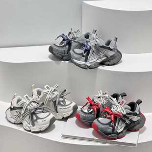 儿童老爹鞋2026春秋新款女童运动鞋男童鞋网鞋订书机休闲n字鞋