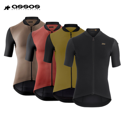 assos骑行服短袖弹性透气快干