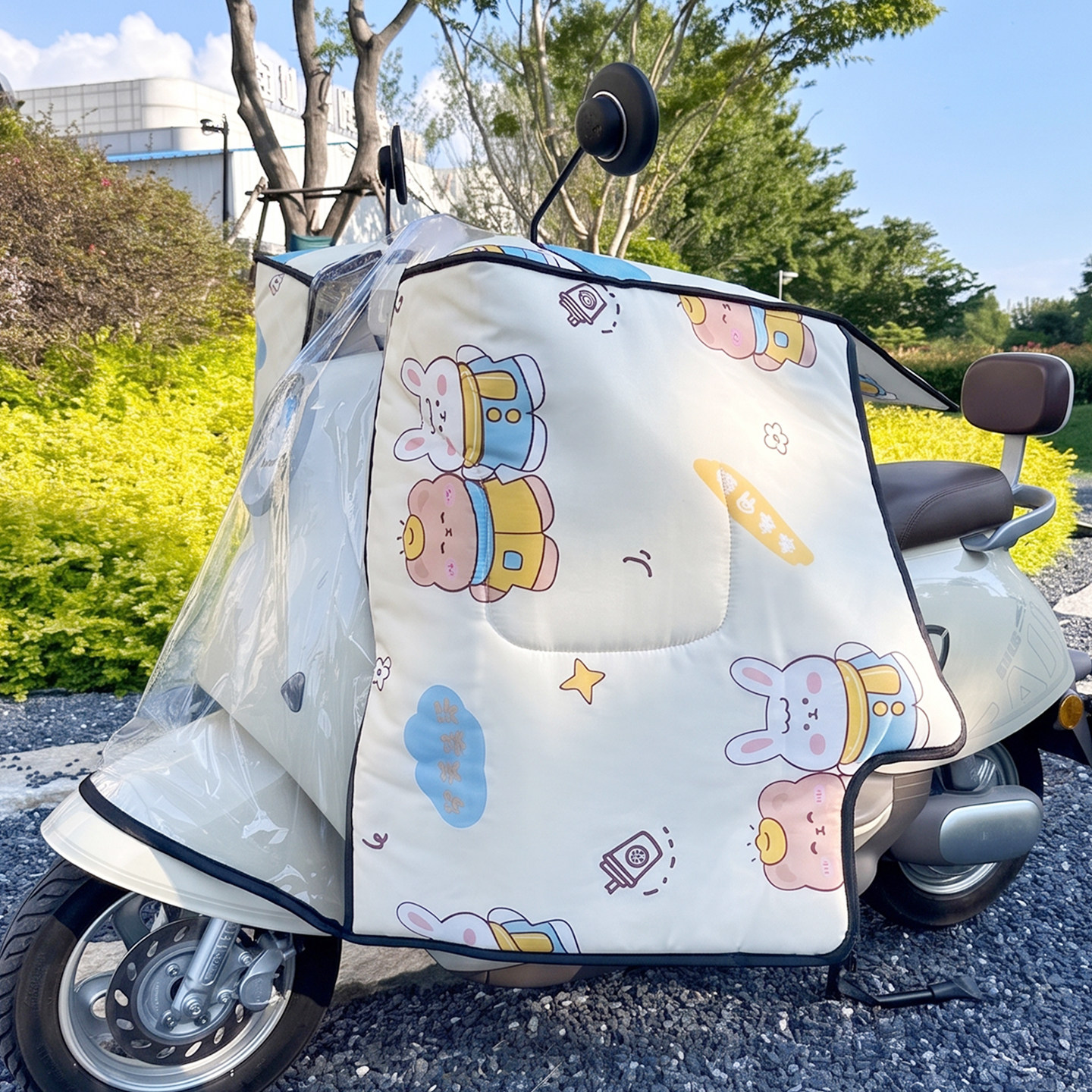 四季通用电动车挡风被