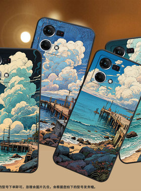 适用oppof1plus手机壳f1s超薄f3plus防摔cph1823商务码头景区0pp0f11pro/f17保护套chp2219硅胶f21pro软壳