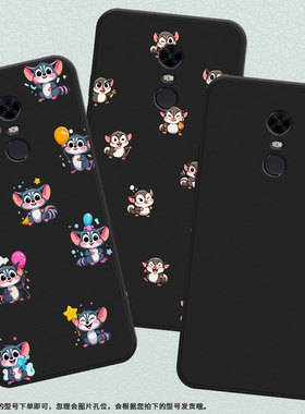 适用红米note82021国外手机壳商务RedmiY3磨砂壳红米S2高级感Q版蜜袋鼯红米7男女M1803E6H全包边保护套