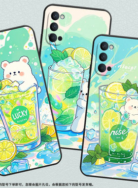 适用OPPOReno手机壳10x黑色PCCM00商务0pp0Reno5Lite保护套Ace2柠檬冰沙杯Reno2Z高级PCKM70轻薄Reno5软壳