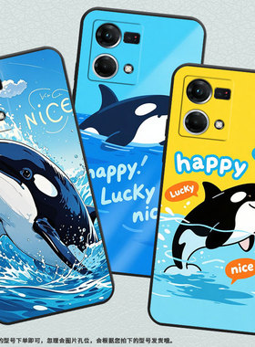 适用OPPOF1Plus手机壳F9Pro超薄F3Plus防摔CPH1823蓝背景虎鲸0pp0F11Pro保护套CHP2219硅胶FindX2Lite软壳