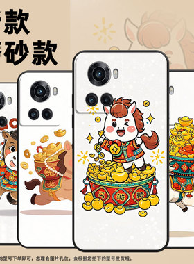 适用一加13R手机壳KB2001时尚Ace5Pro防摔一加9R磨砂壳Oneplus10R驮着聚宝盆1+9耐磨ACEPro商务PGZ110软壳